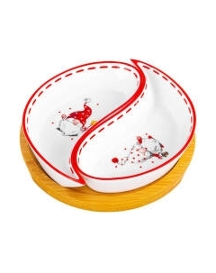 Тарелка закусочная (десертная) Elan Gallery Веселые гномики / 540639 Elan gallery