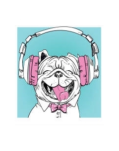 Шторка-занавеска для ванны JoyArty Модный пес / sc_30349 Joyarty