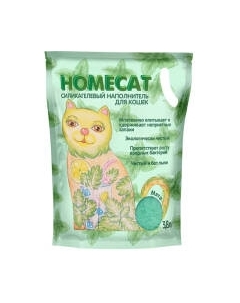 Наполнитель для туалета Homecat Мята Силикагелевый / 79949