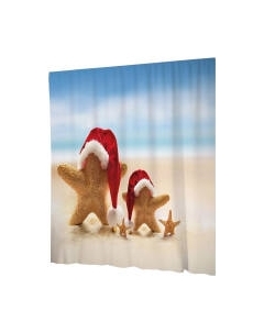 Шторка-занавеска для ванны JoyArty Новогодние морские звезды / sc_21483 Joyarty