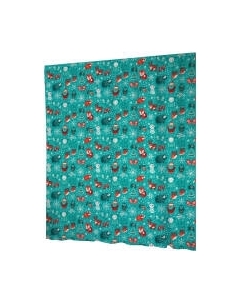 Шторка-занавеска для ванны JoyArty Новогоднее веселье у животных / sc_290621 Joyarty