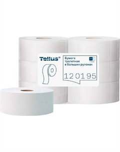 Туалетная бумага Tellus В больших рулонах 1 слой / 120195