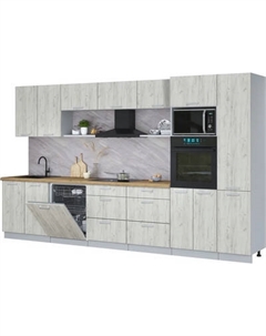 Кухонный гарнитур Интерлиния Мила Лайт 3.6-ПМ1