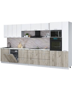 Кухонный гарнитур Интерлиния Мила Лайт 3.9-ПМ1