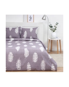 Комплект постельного белья Экономь и я Feather Евро / 10624096