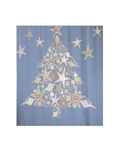 Шторка-занавеска для ванны JoyArty Звездная елка / sc_5709 Joyarty