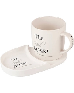 Кружка с блюдцем Nouvelle The Real Boss / 0440013