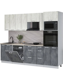 Кухонный гарнитур Интерлиния Мила Лайт 2.7-ПМ1