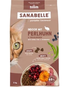 Сухой корм для кошек Bosch Petfood Sanabelle Indoor mit Perlhuhn&Preiselbeeren / 857402 Bosch petfood