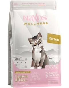 Сухой корм для кошек Adragna Naxos Wellness Kitten утка, курица и индейка