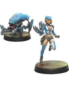 Набор фигурок для настольной игры Corvus Belli N4 Tech Bee&Crabbot Ancillary Remote Unit 280290-0631 Corvus belli