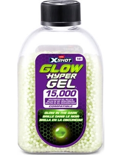 Боеприпасы для оружия игрушечного Zuru X-Shot Hypergel. Glow In The Dark / 36785