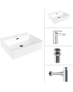 Умывальник со смесителем Lauter 21478 + Cascade 21СК655C + сифон 21635CH + донный клапан 21190CH