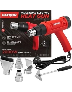 Строительный фен Patron P-HG65-2000LCD Патрон