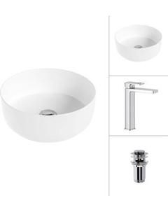 Умывальник со смесителем Lauter 21499-31 + Cascade 21СК0655C с донным клапаном 21190CH