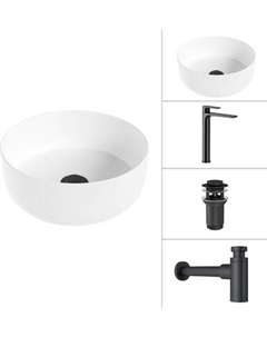 Умывальник со смесителем Lauter 21499-31 + Reef 21CK8678BS + сифон 21635B + дон.клапан 21190B