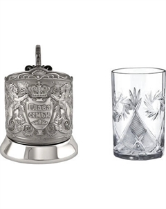 Набор для чая/кофе Кольчугинский мельхиор Глава семьи / НБЧС7408/180