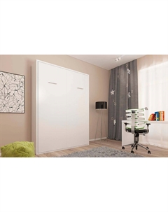 Шкаф-кровать трансформер KART 36 мм 140х200 Белый Макс стайл