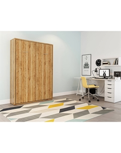 Шкаф-кровать трансформер KART 18 мм 160х200 Дуб кантри золотой Макс стайл