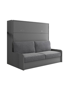 Шкаф-кровать трансформер BORA SOFA 36 мм 140х200 Дымчатый алмаз Макс стайл