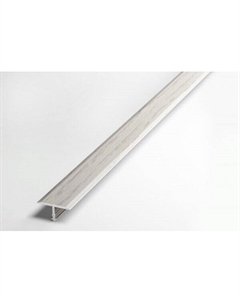 Порог алюм Т-обр 13мм/0,9м груша белая Domoletti