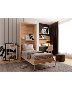 Шкаф-кровать трансформер KART 18 мм 160х200 Дуб сонома Макс стайл