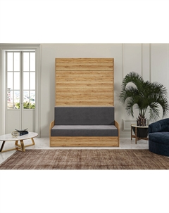 Шкаф-кровать трансформер STUDIO SOFA 18 мм 140х200 Дуб кантри золотой Макс стайл