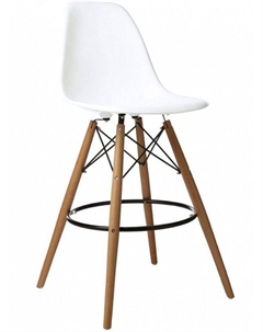 Стул KORD HOKER, белый/дерево Akshome