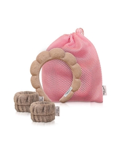 Ободок+напульсники коричневого цвета Nina jay