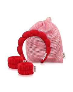 Ободок+напульсники красного цвета Nina jay