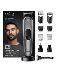 BRAUN Универсальный триммер Series 7 MGK7420 10 в 1 + Бритва Gillette Braun