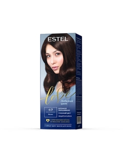 Краска для волос, стойкая LOVE тон 4/7 Мокко 115 Estel professional
