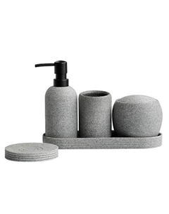 Набор аксессуаров для ванной комнаты и туалета "Sandy" Denezo