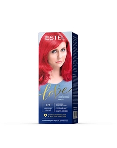 Краска для волос, стойкая LOVE тон 8/5 Гранатово-красный 115 Estel professional