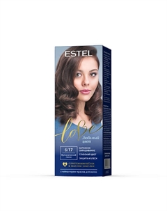 Краска для волос, стойкая LOVE тон 6/17 Вулканический песок 115 Estel professional
