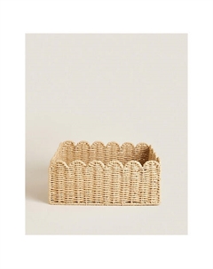 Корзинка для хранения с фестонами 15 x 36 x 27 см Zara home