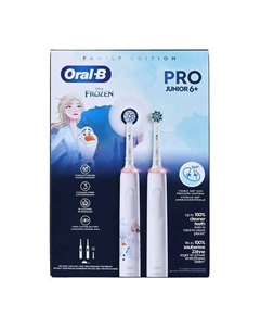 Набор: Электрическая зубная щетка Oral-B Pro 3 3000 White + Junior Frozen Braun