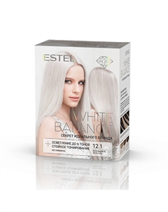 Краска для волос, набор WHITE BALANCE тон 12.1 искрящийся хрусталь 350 Estel professional