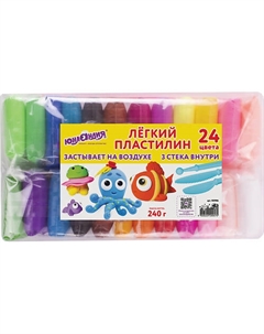 Пластилин супер лёгкий воздушный застывающий Юнландия