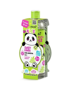 Гель для душа и шампунь для волос 2в1 ANIMAL Детская косметика с Арбузом и Ананасом 400 Vilenta