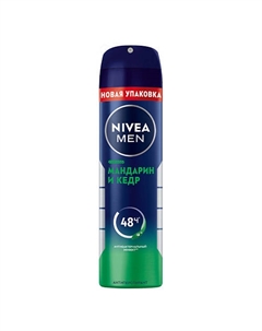 Men Дезодорант-антиперспирант спрей "Мандарин и кедр" 150 Nivea
