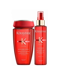 Набор Soleil: Шампунь Bain Apres Soleil + Масло-спрей для волос Huile Sirene Kerastase