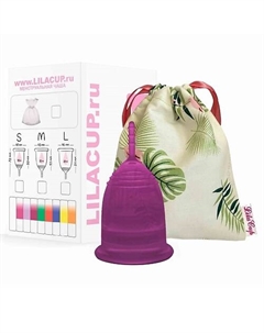 Менструальная чаша BOX PLUS размер М пурпурная 22 Lilacup