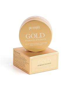 Патчи гидрогелевые для области вокруг глаз с 24-каратным коллоидным золотом Petitfee