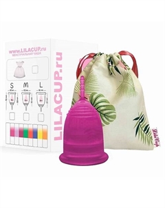 Менструальная чаша BOX PLUS размер М пурпурная 22 Lilacup