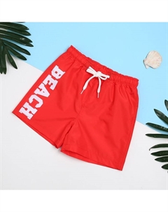 Шорты купальные для мальчика «Пляж», 134-140 см, красные Kaftan