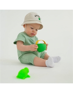 Песочник-футболка детский, рост 68-74 см, зелёный Minaku