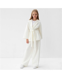 Комплект для девочки (жакет и брюки) : PartyDress, цвет молочный, рост 158 см Minaku