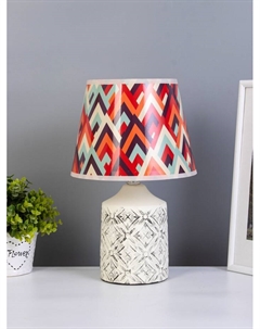 Настольная лампа «Ассанти» Е14 40 Вт бело-серый Risalux