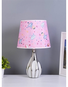 Настольная лампа «Жюли» Е14 40 Вт белый серебро Risalux